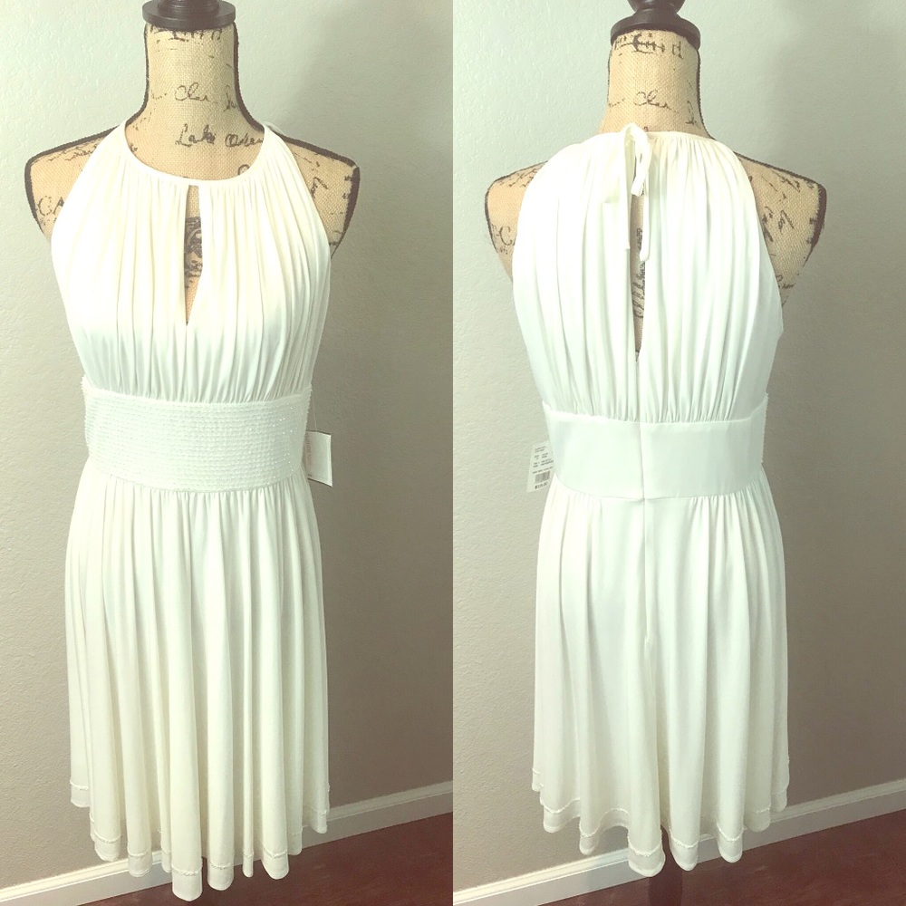 Davids Bridal Sequin Ivory Wedding Dress NWT Sz 12
